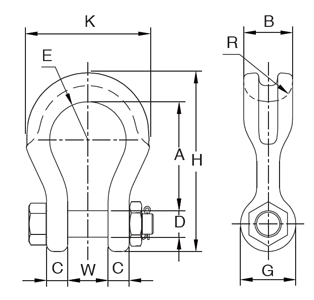 YOKE 8-809 Szakla okrągłe ze stali stopowej