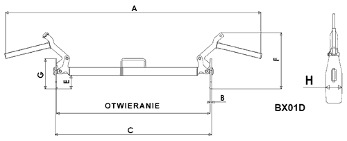 rys. BX01D - chwytak do krawężników