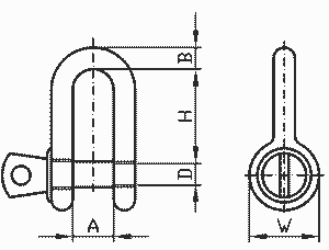 Szakle podłużne typ DW DX DIN-82101 rys.