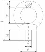 Śruba z uchem wg DIN 580 / PN-92/M-82472