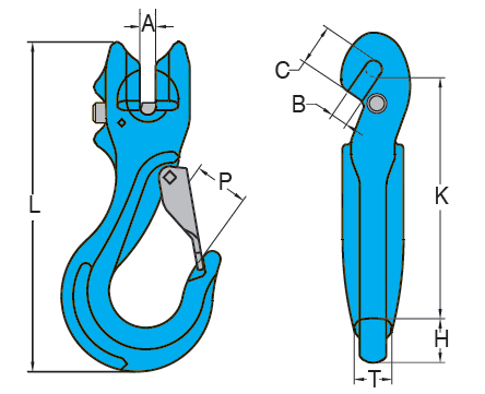 YOKE X-032 Hak do zawiesi wężowych klasy 10